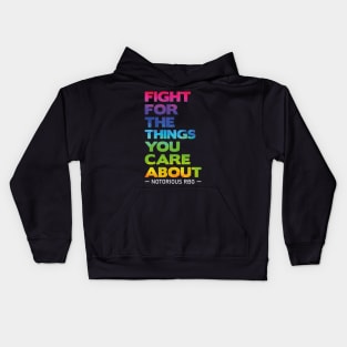 notorious rbg - rbg - ruth bader ginsburg - feminist - womens rights - notorious rbg - feminism - notorious - equal rights - social justice - ruth Kids Hoodie